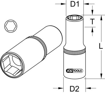 KS TOOLS Muciņatslēga 917.3840